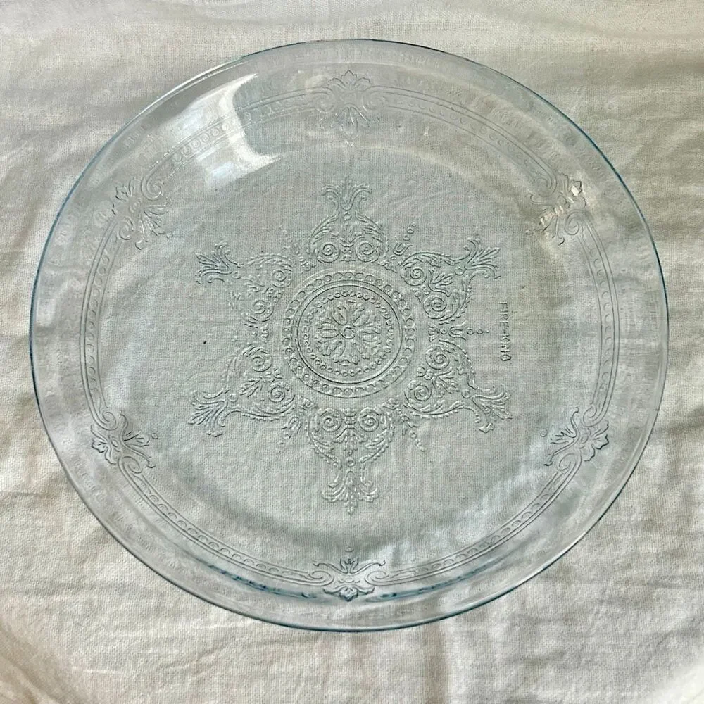 Fire King Sapphire Blue Philbe Pie Dish